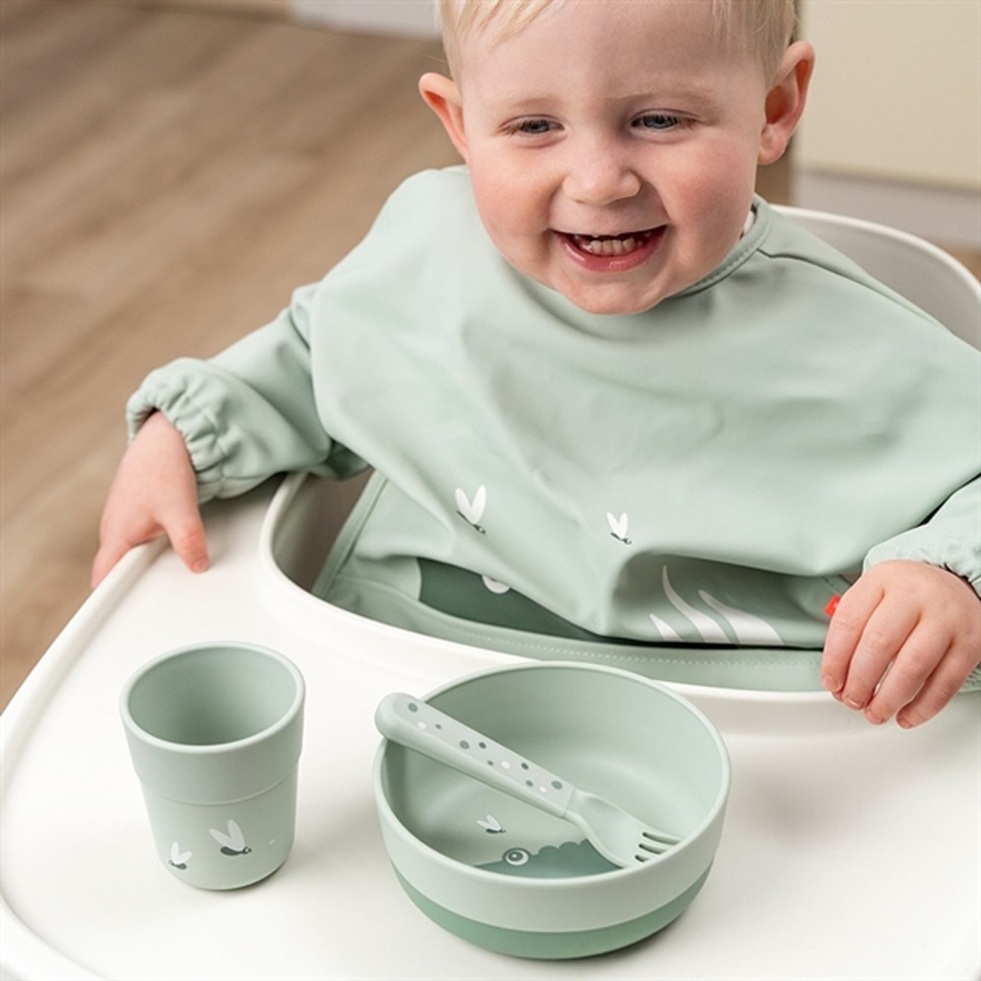 Done by Deer Foodie Bowl Croco Green