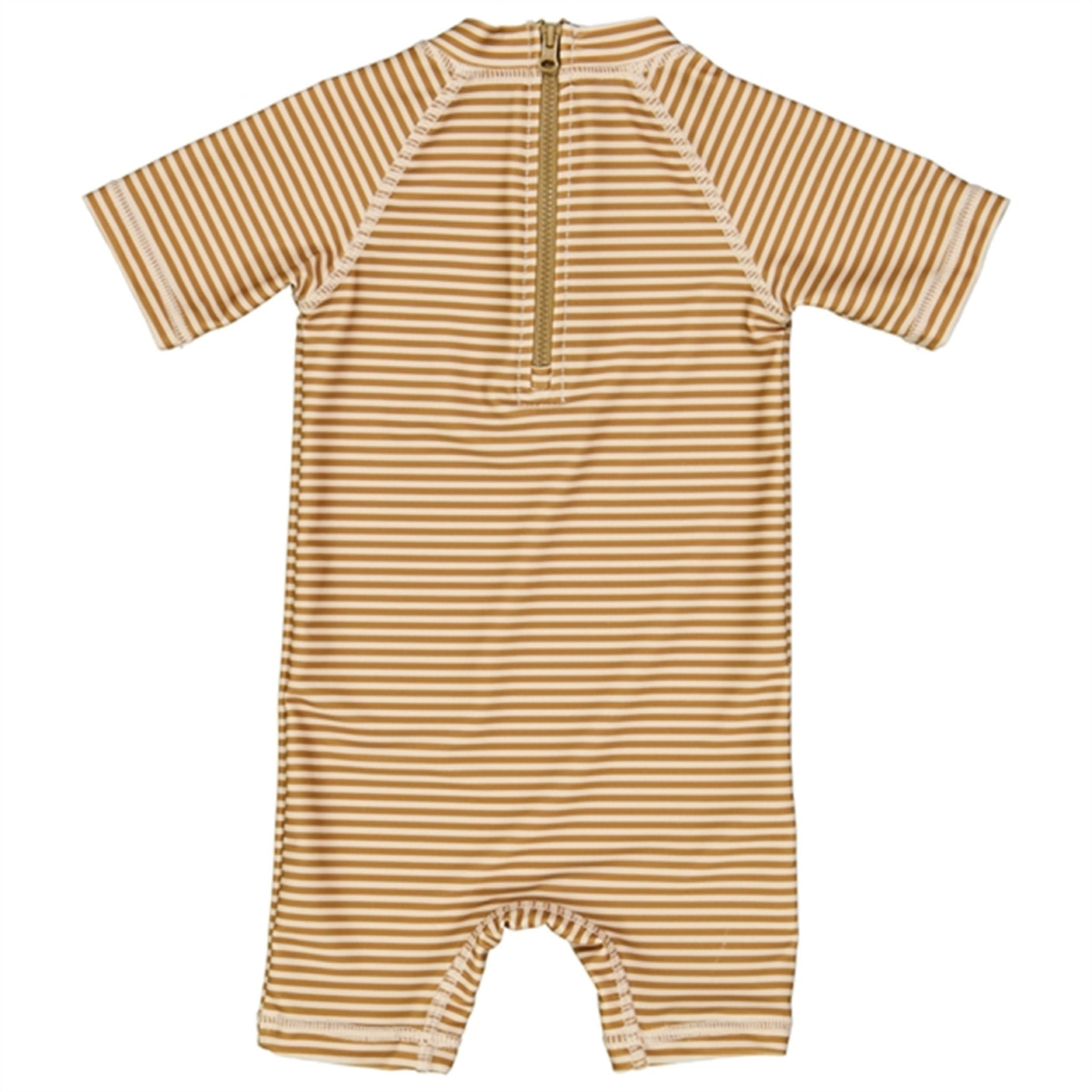 Wheat Golden Green Stripe Cas Swimsuit