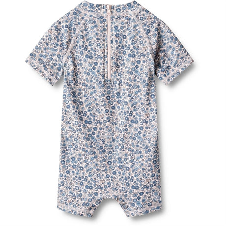 Wheat Blue Flower Meadow Swimsuit Cas