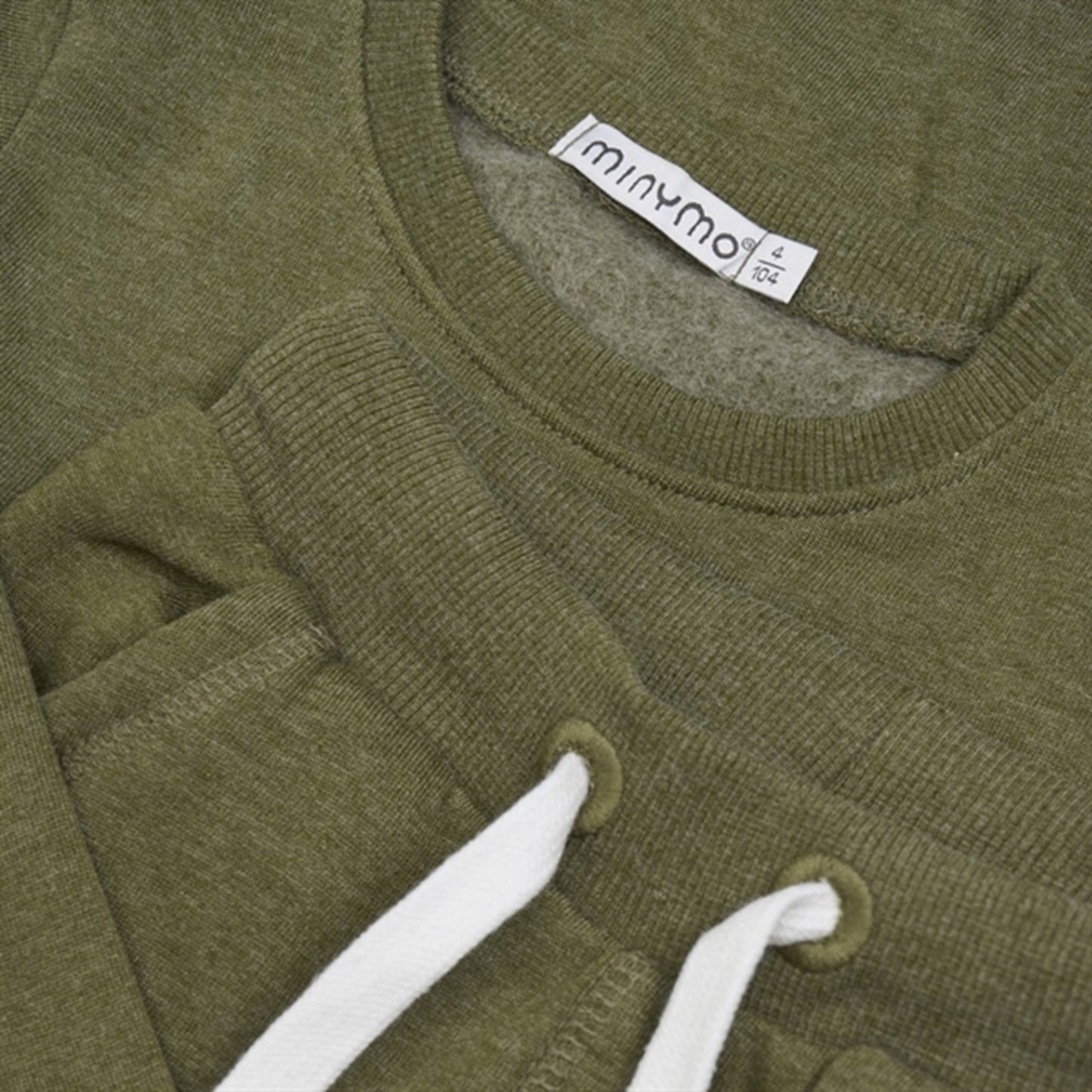 Minymo Dark Olive Sweat Set 2-pack NOOS