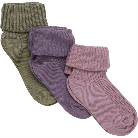 Minymo Orchid Haze Socks Baby 3-pack NOOS