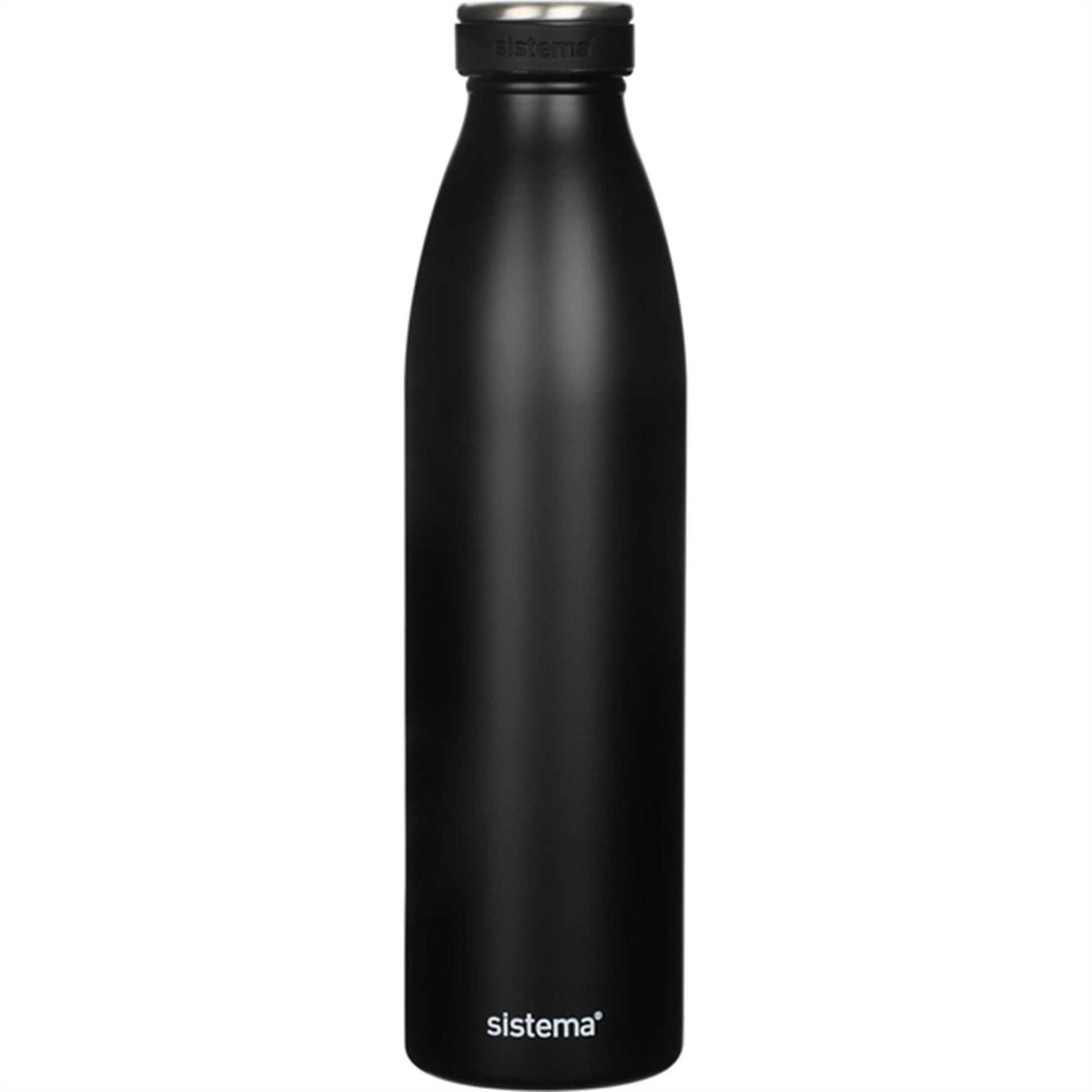 Sistema Stainless Steel Drink Bottle 750 ml Black