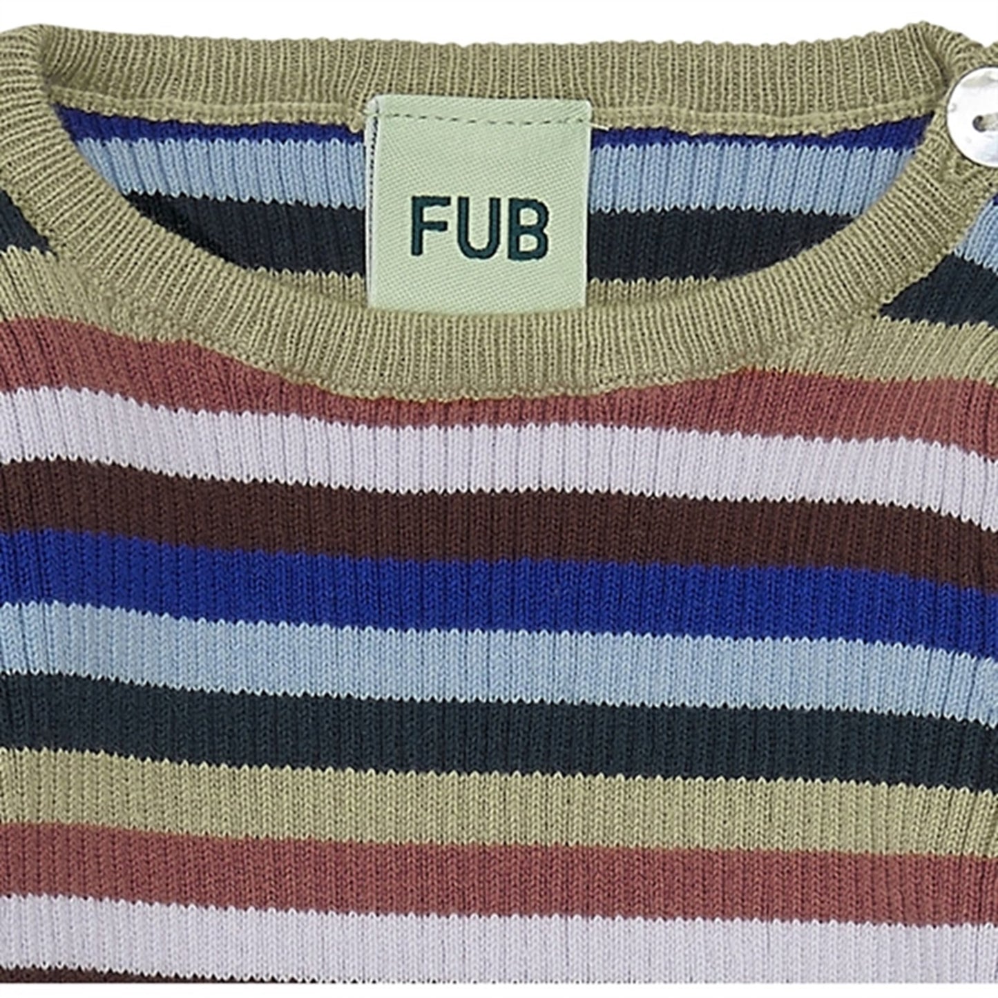 FUB Baby Striped Rib Blouse Multi Stripe