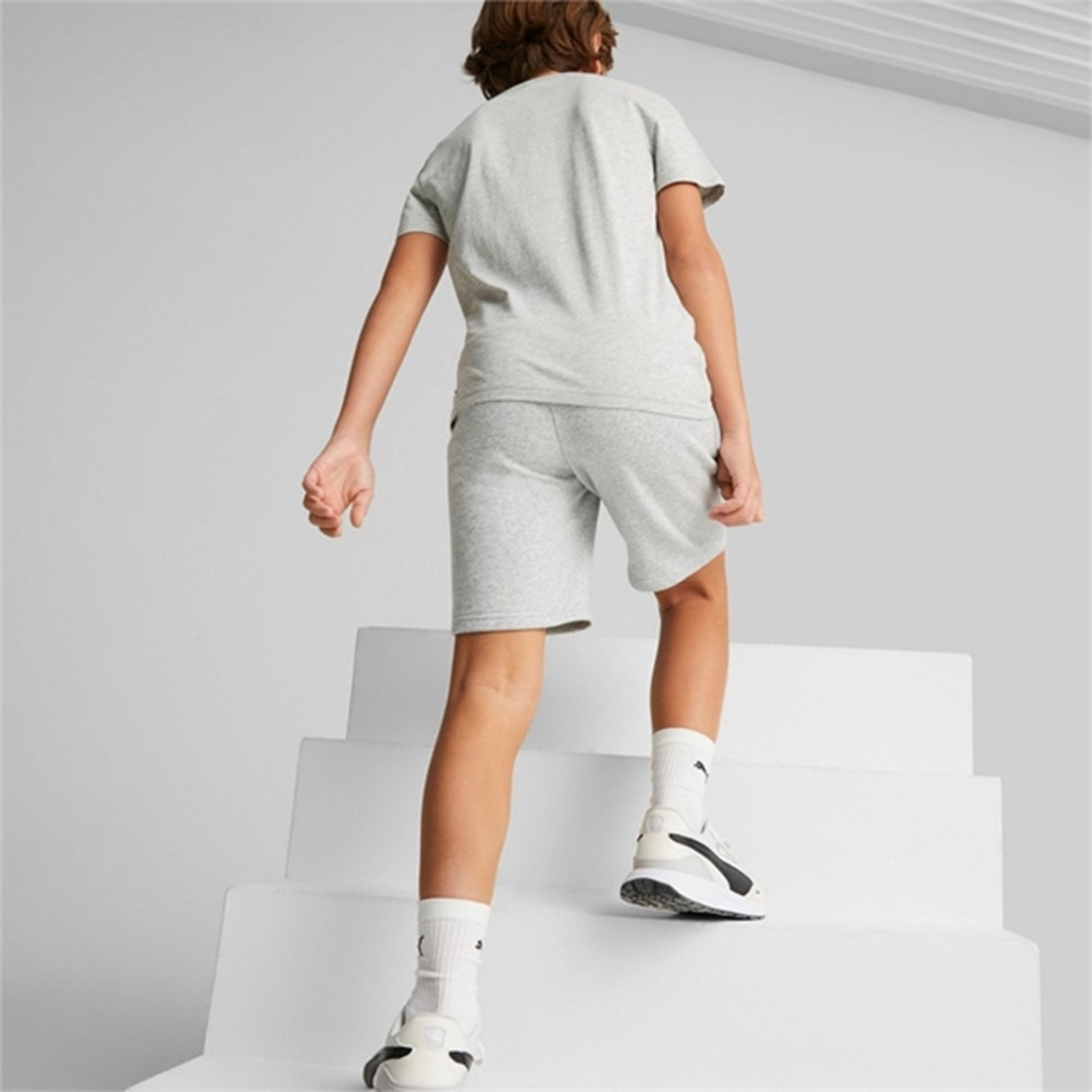 Puma ESS Sweat Shorts Light Gray Heather
