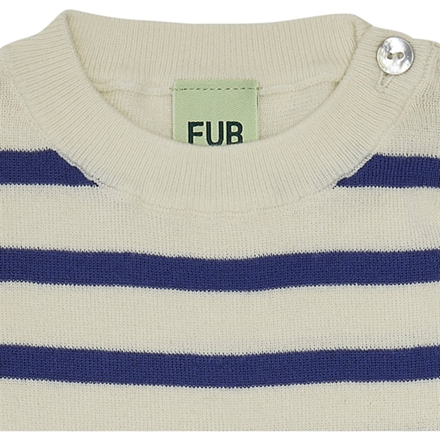 FUB Baby Blouse Ecru/Cobolt
