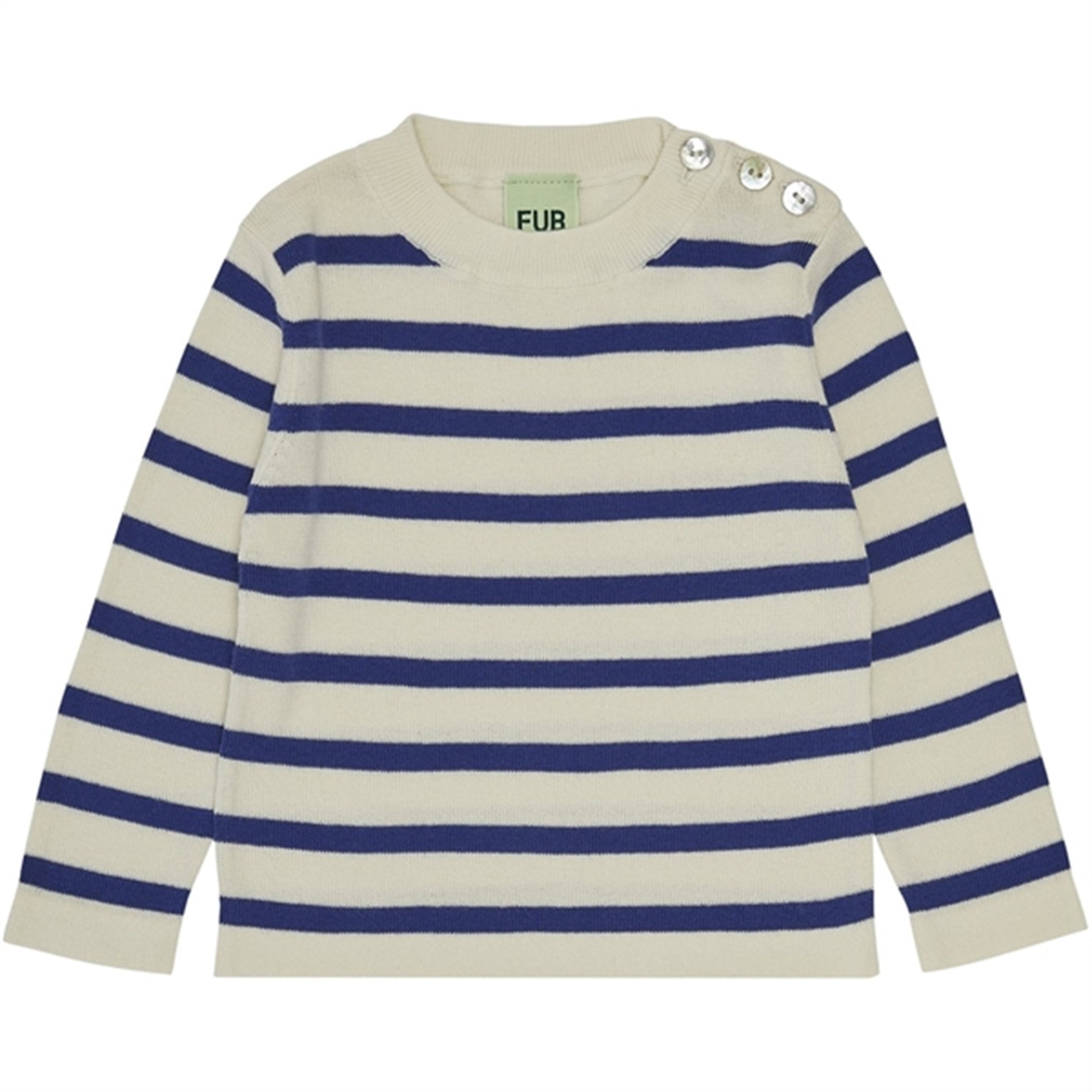 FUB Baby Blouse Ecru/Cobolt