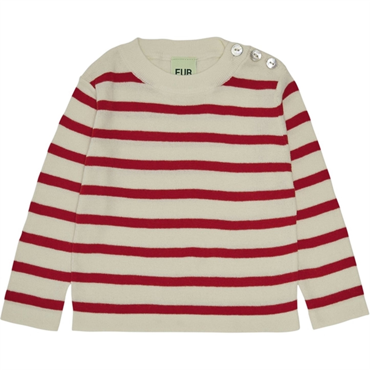 FUB Baby Blouse Ecru/Bright Red