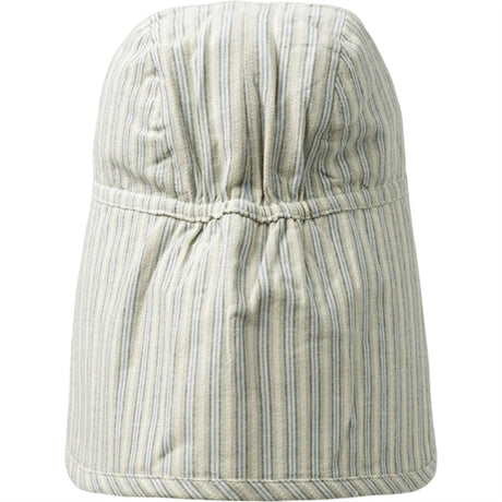 Wheat Aquablue Stripe Sun Hat Albert