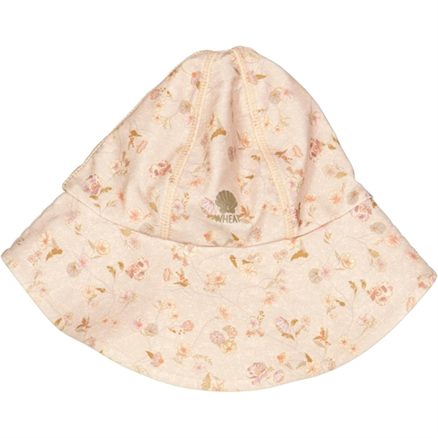 Wheat Purple Poppy Flowers UV Sun Hat