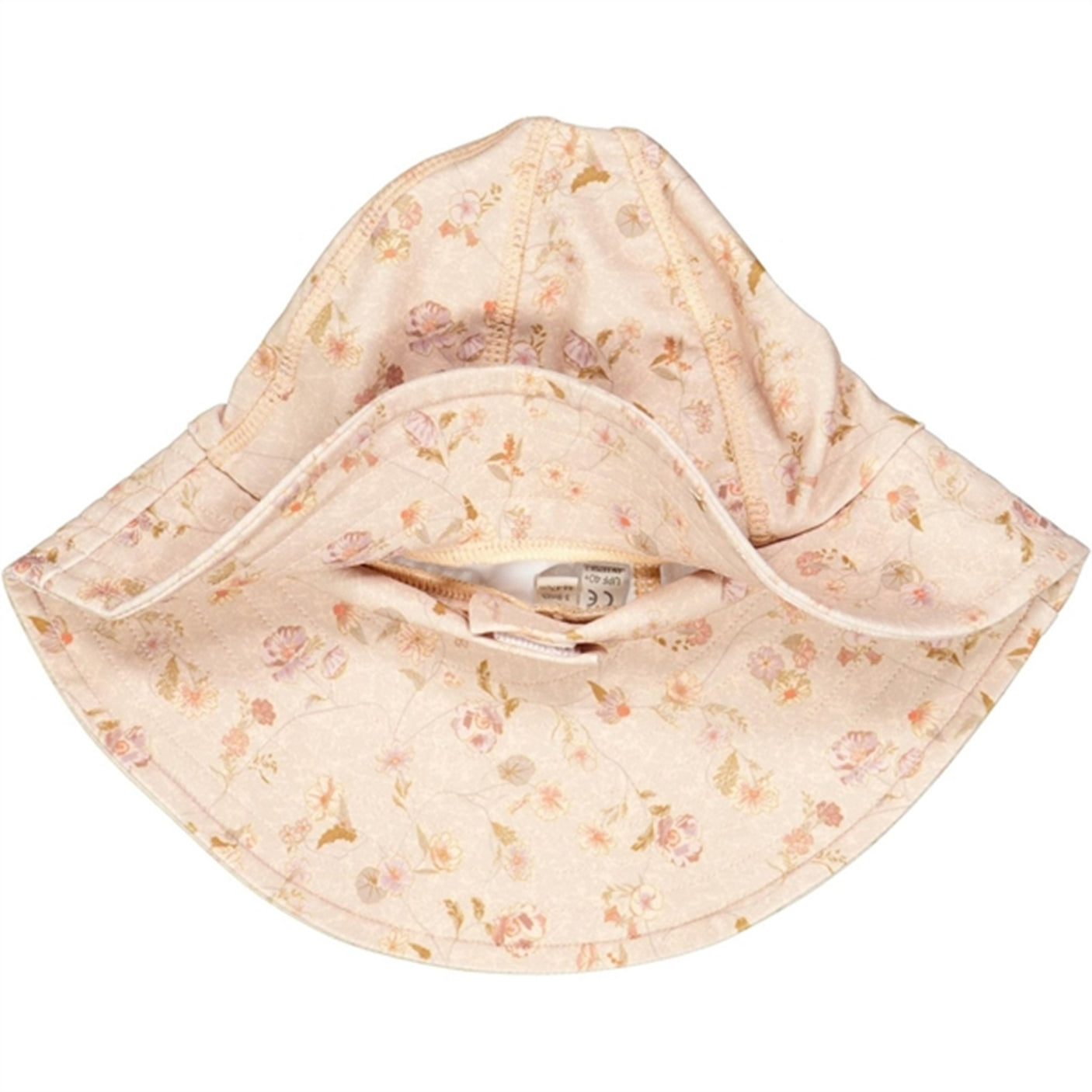 Wheat Purple Poppy Flowers UV Sun Hat