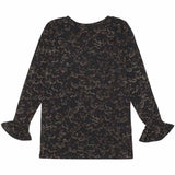 Soft Gallery Jet Black Flowerdust Elia T-shirt L/S