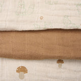 Pippi Organic Muslin Cloths 6-pack Almond