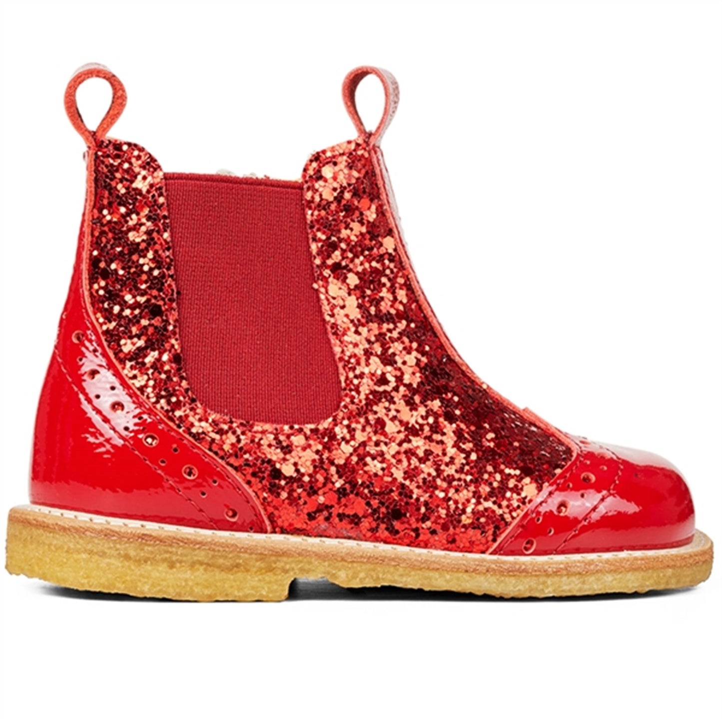 Angulus Starter Chelsea Boots With Zipper Red/Red/Red Elastic