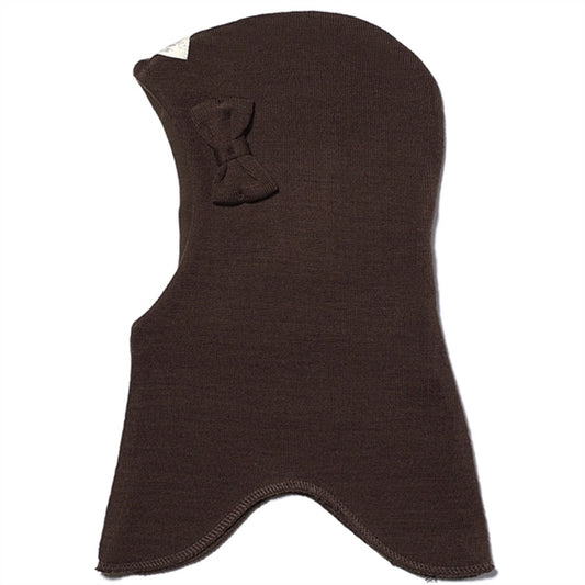 Racing Kids Balaclava Wool/Cotton 3-layered Chocolate Brown