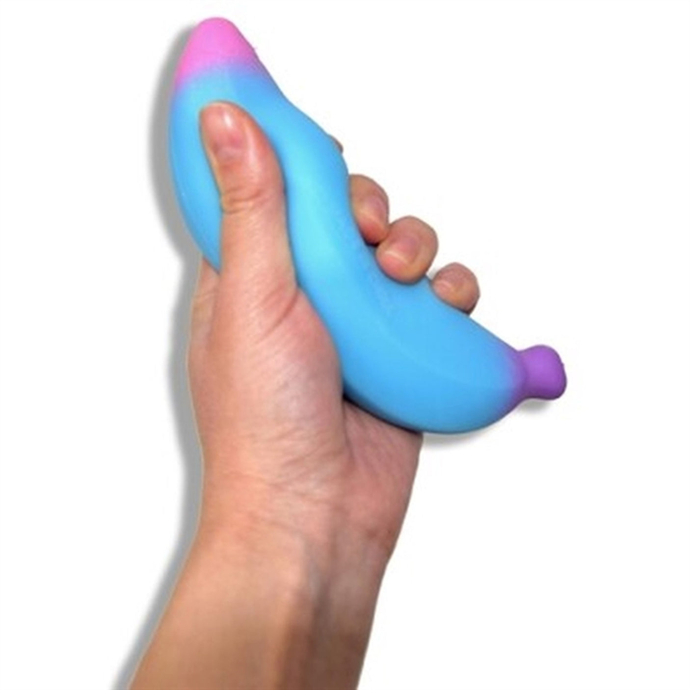 Pocket Money Fidget Banana Super Stretchable Rainbow Colored 14 cm - Assorted