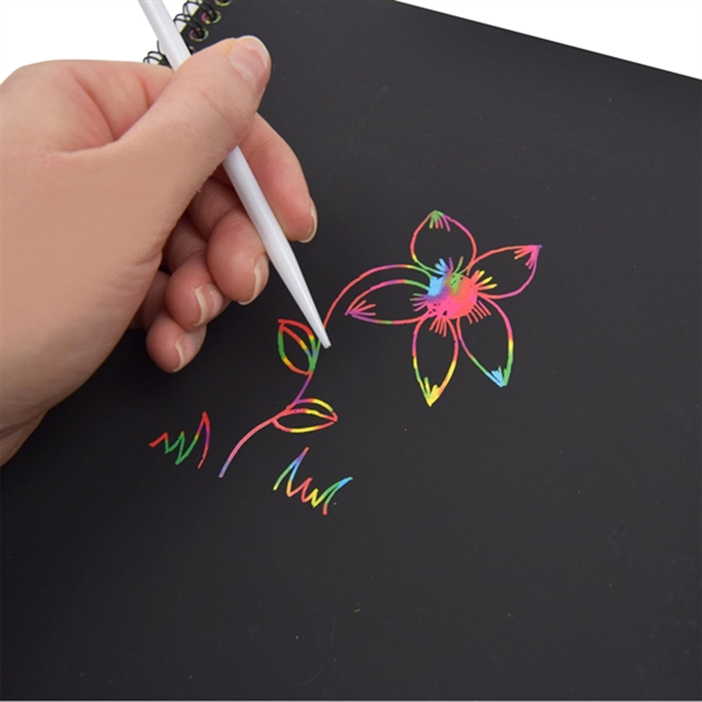 Pocket Money Magisk Color Scratch Book A4 10 Pages w. Pen