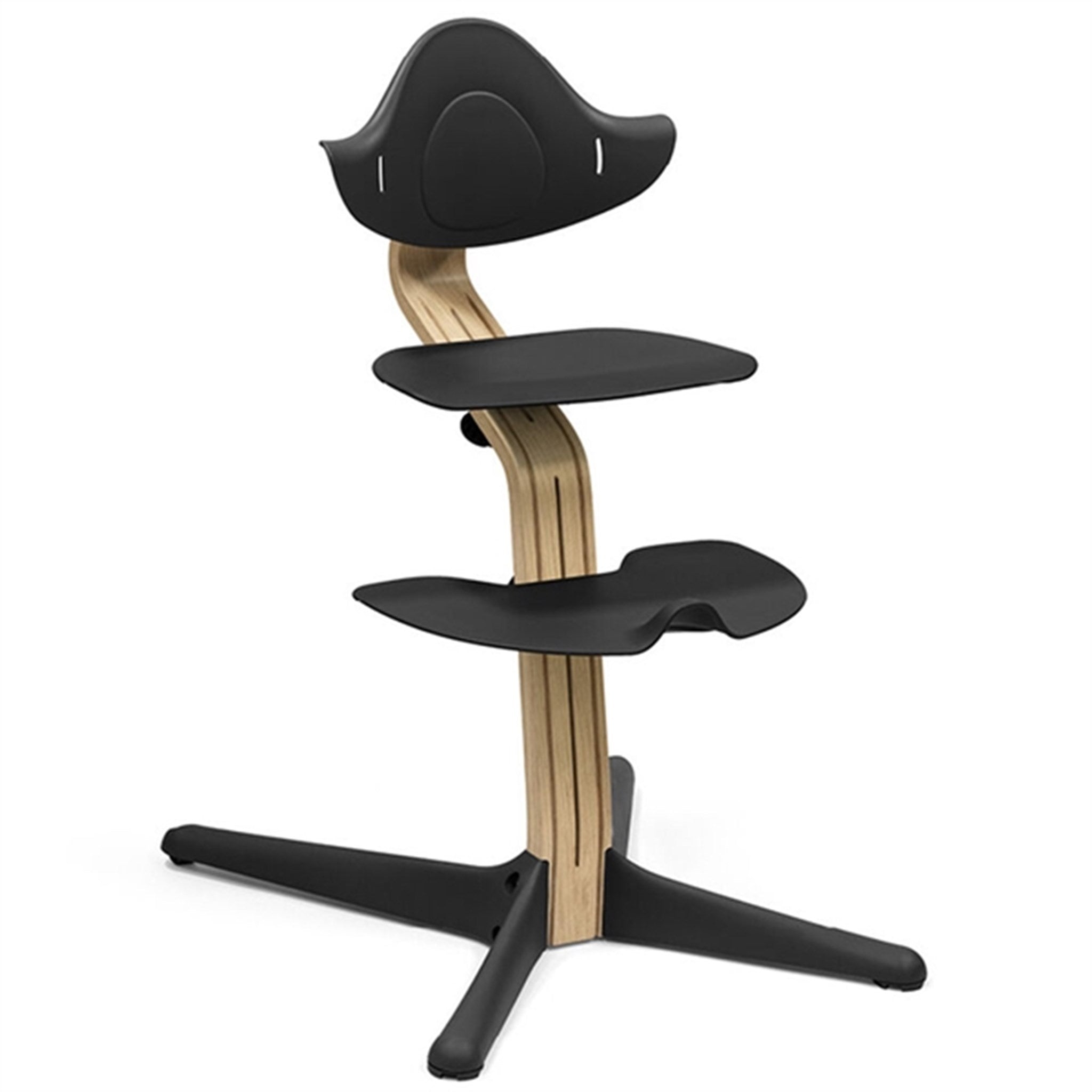 Stokke® Nomi® Chair Oak Black Incl. Babyset 3