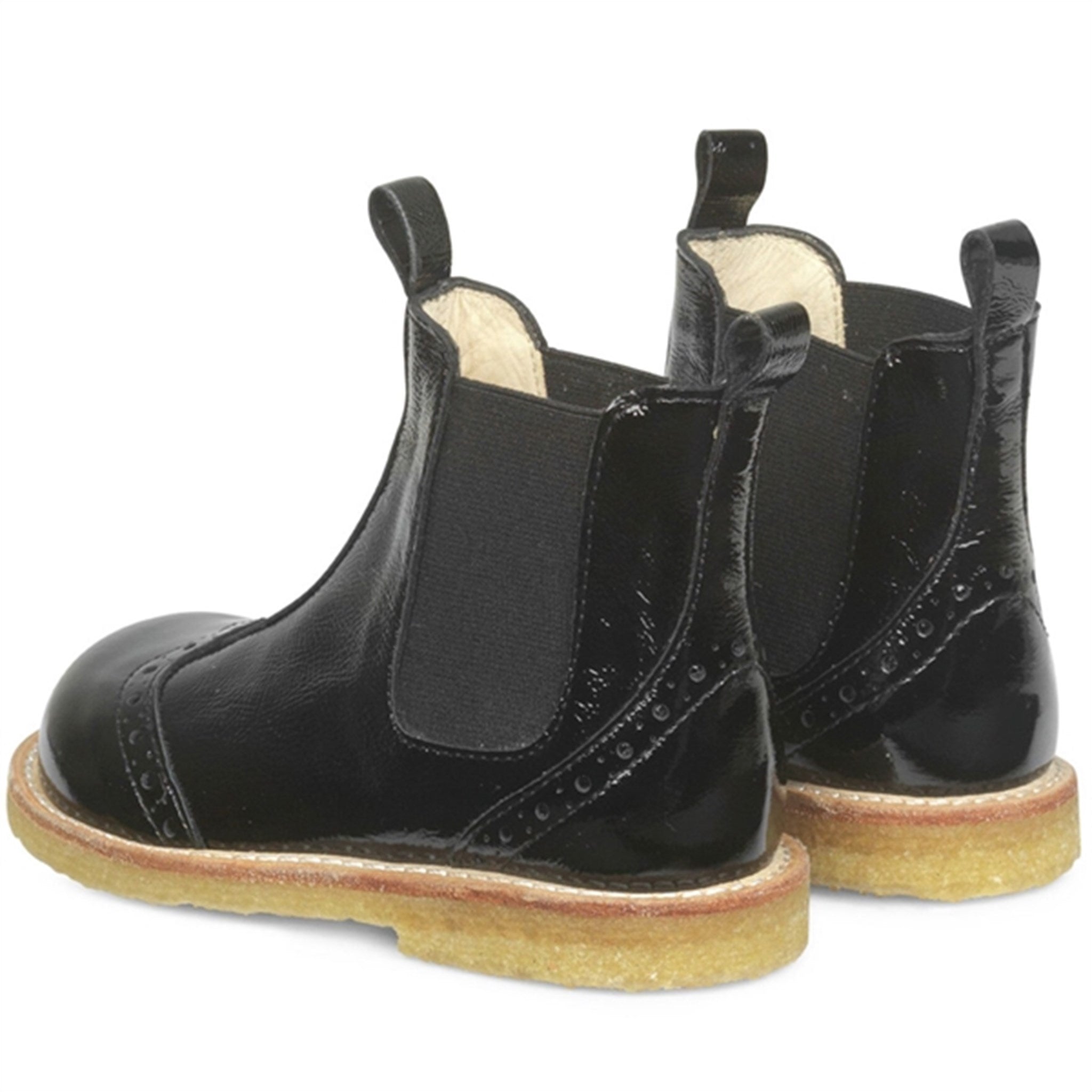 Angulus Chelsea Boots w Elastic Black/Black 2