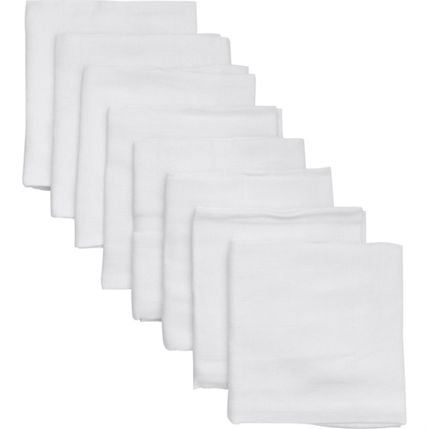 Pippi Muslin Cloths 8-pack Brilliant White