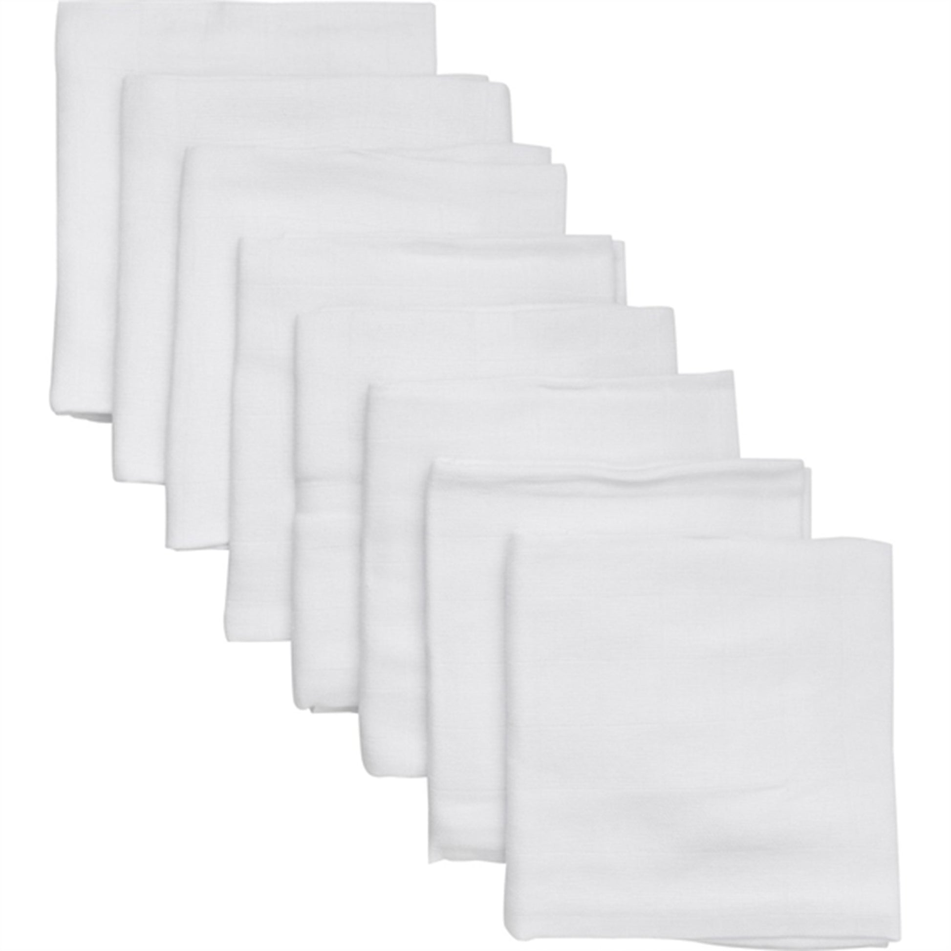 Pippi Muslin Cloths 8-pack Brilliant White