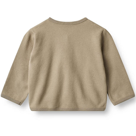 Wheat Beige Stone Sweat Cardigan Toto