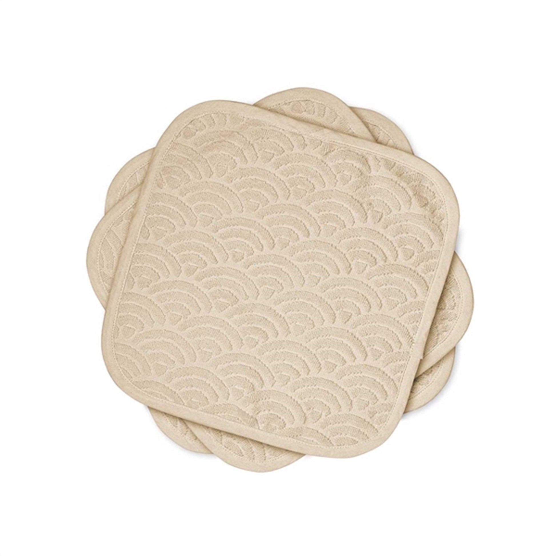 Cam Cam Copenhagen Washcloth 3-pack GOTS Almond