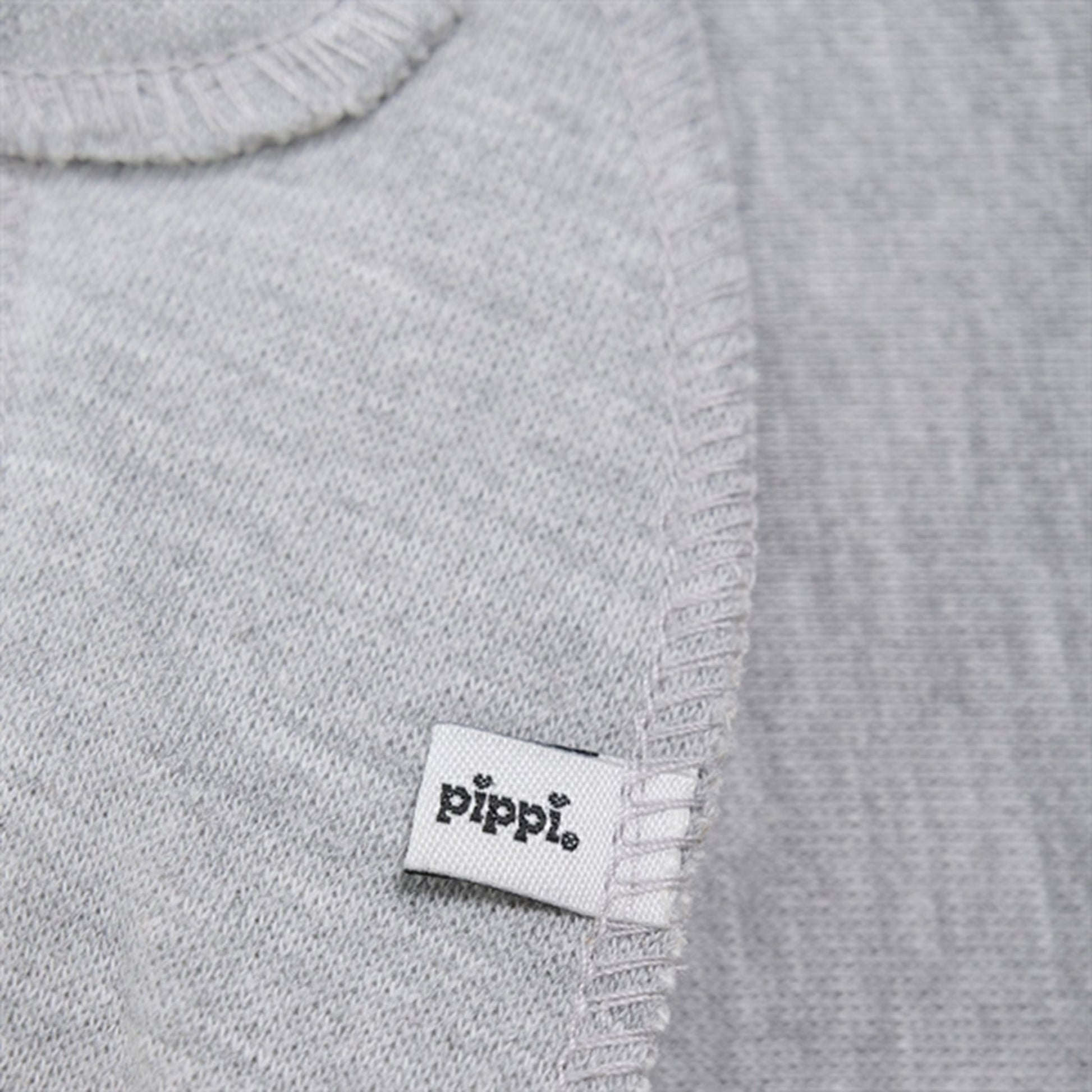 Pippi Bandana Bib Tantes Charmetrold Grey Melange