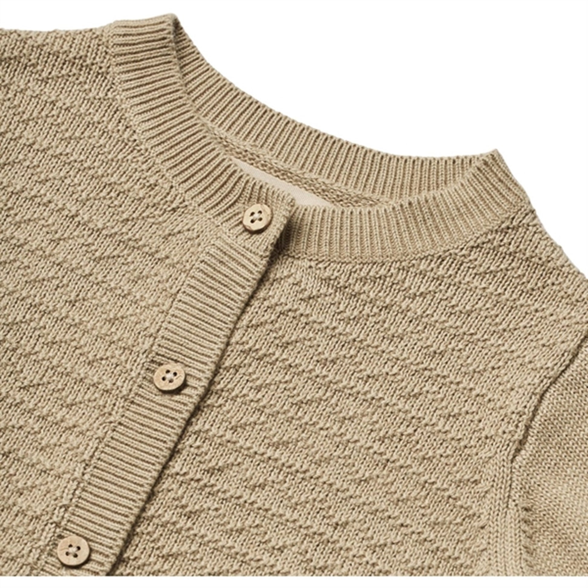 Wheat Grey Sand Knit Cardigan Bjørn