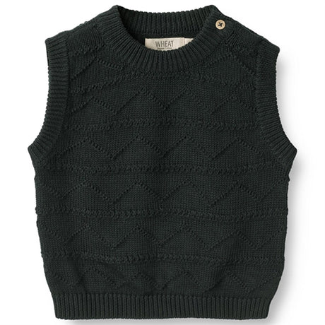 Wheat Navy Bobby Knit Vest