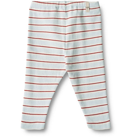 Wheat Light Blue Strip Jersey Leggings Silas
