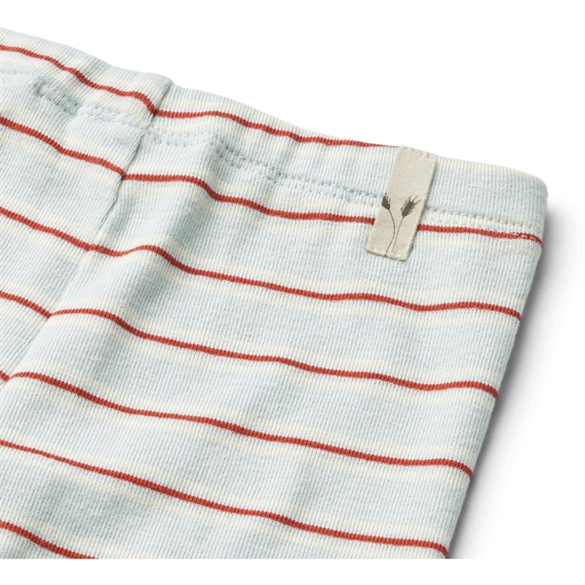 Wheat Light Blue Strip Jersey Leggings Silas