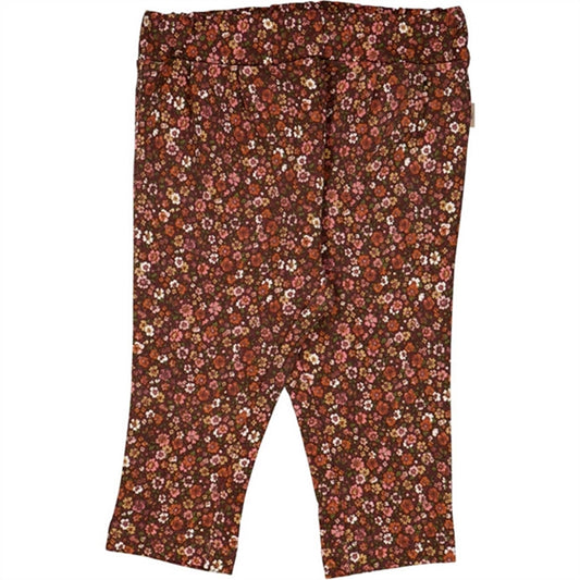 Wheat Maroon Flowers Bille Trousers