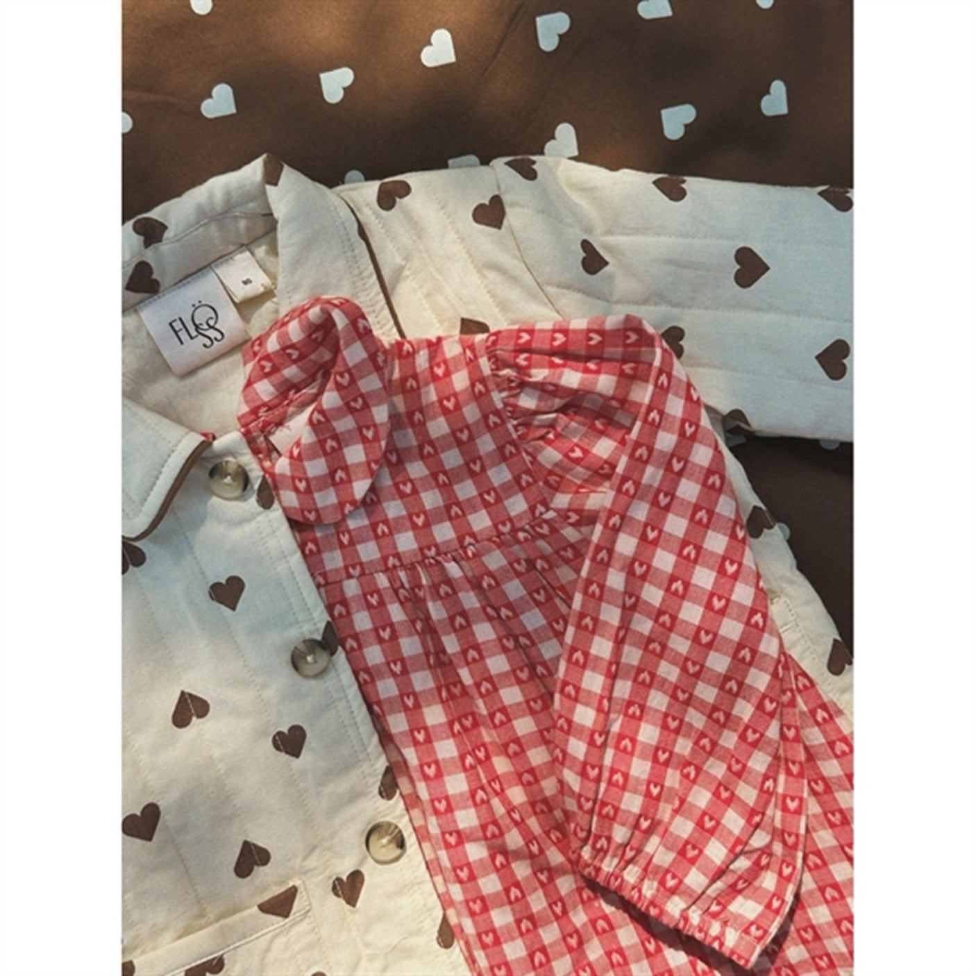 Flöss Ally Dress Heart Gingham