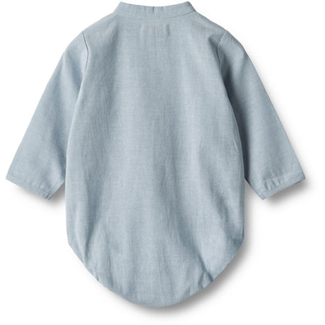 Wheat Blue Waves Romper Shirt Victor