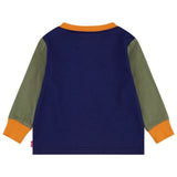 Levi's Baby Pixel Bear Color Blocked Blouse Ocean Cavern