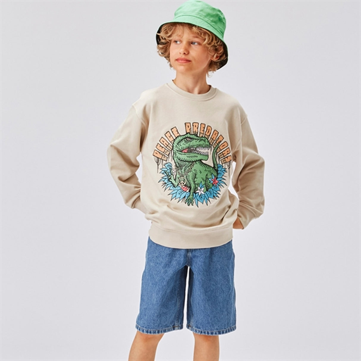 Molo Stone Denim Art Shorts