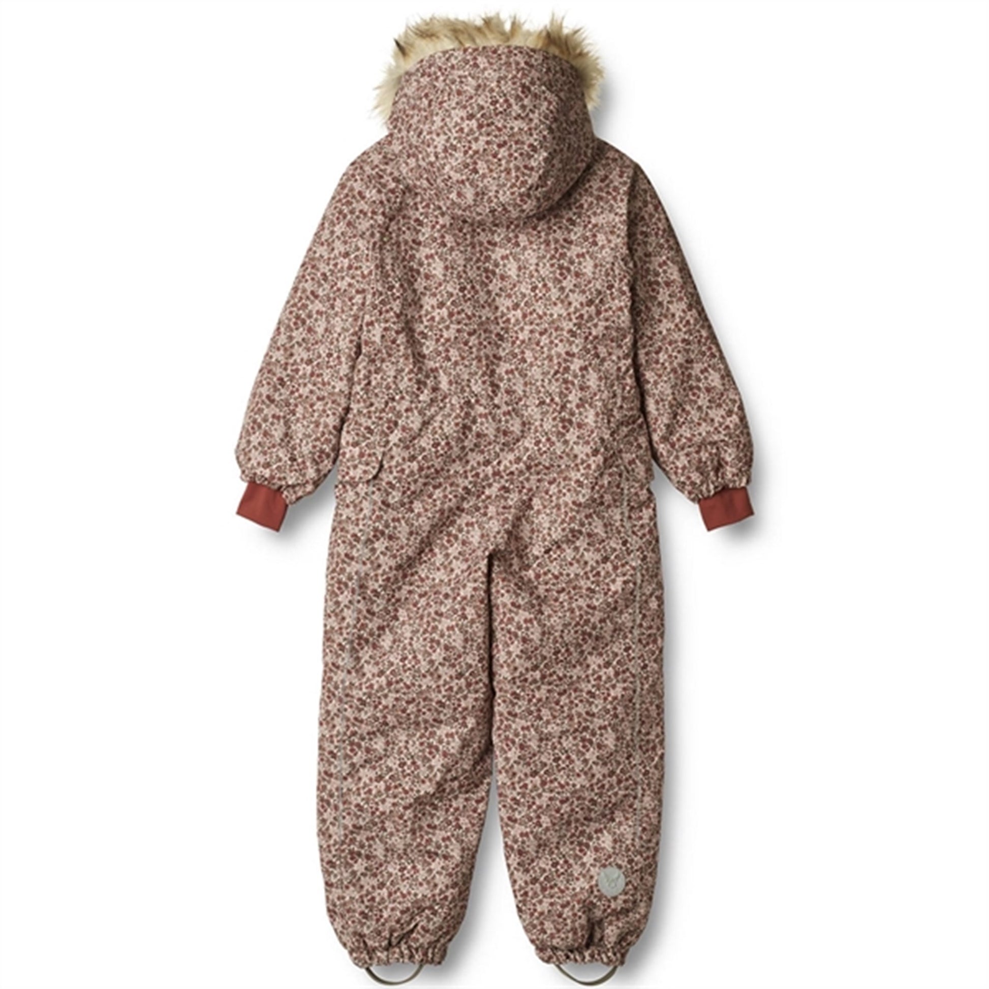 Wheat Snowsuit Moe Tech Rose Dust Flowers