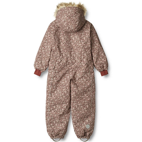 Wheat Snowsuit Moe Tech Rose Dust Flowers