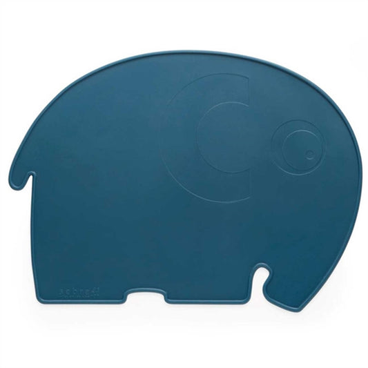 Sebra Placemat Elephant Nordic Blue