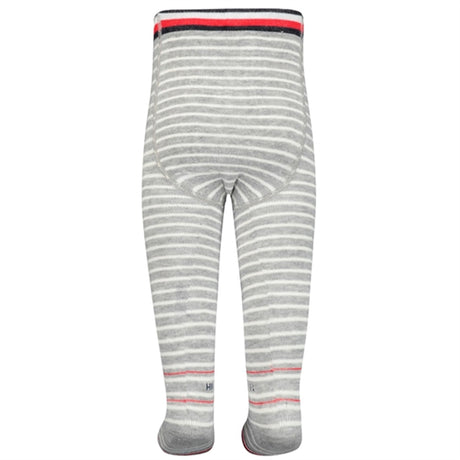Tommy Hilfiger Baby Breton Stripe Tights Mid Grey Melange