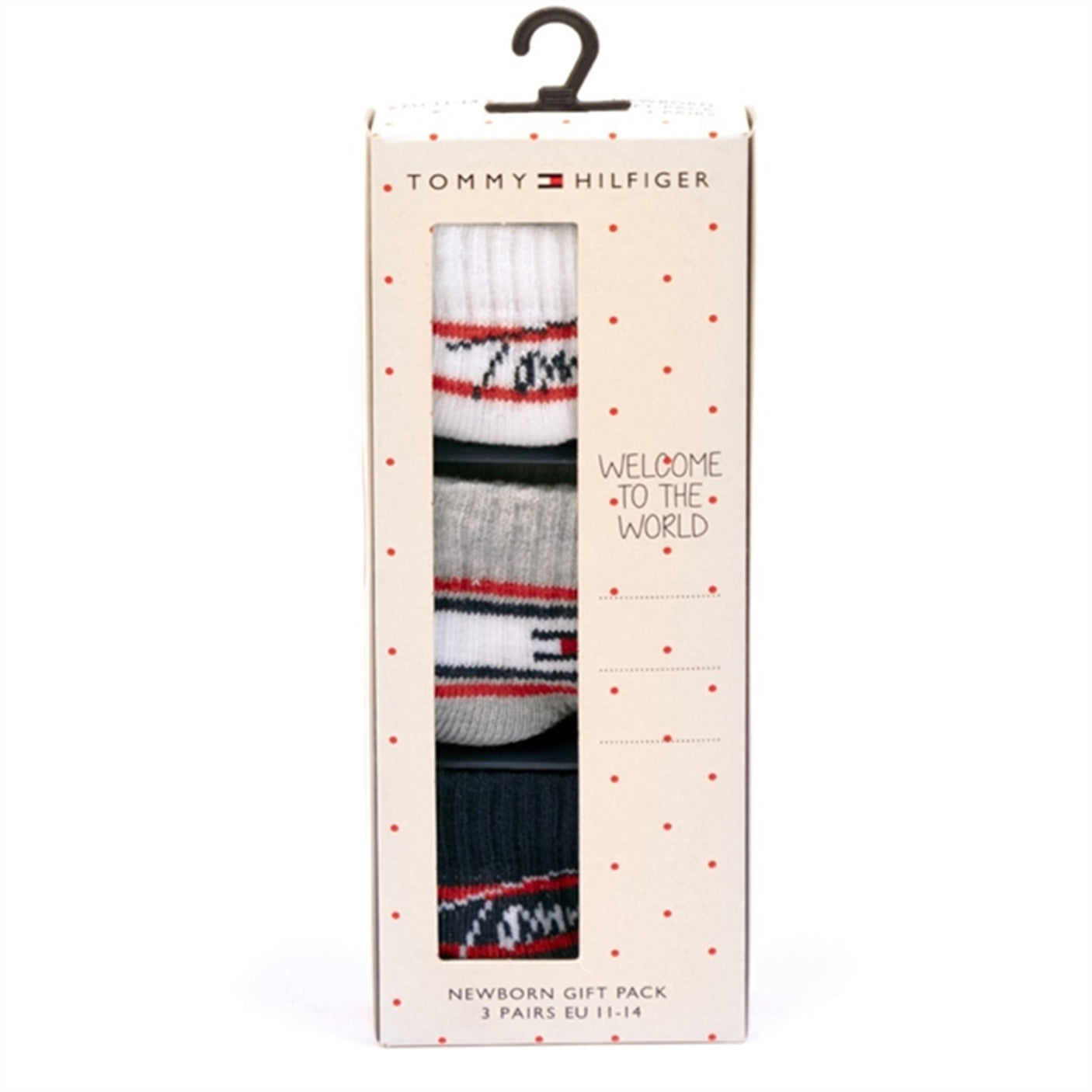 Tommy Hilfiger Baby Newborn Socks 3-Pack Giftbox Tommy Original