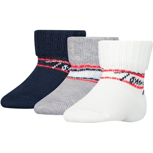 Tommy Hilfiger Baby Newborn Socks 3-Pack Giftbox Tommy Original