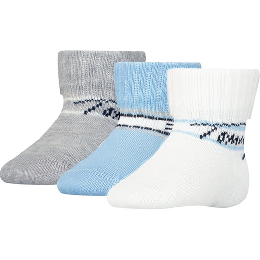 Tommy Hilfiger Baby Newborn Strømper 3-Pak Giftbox Blue Combo