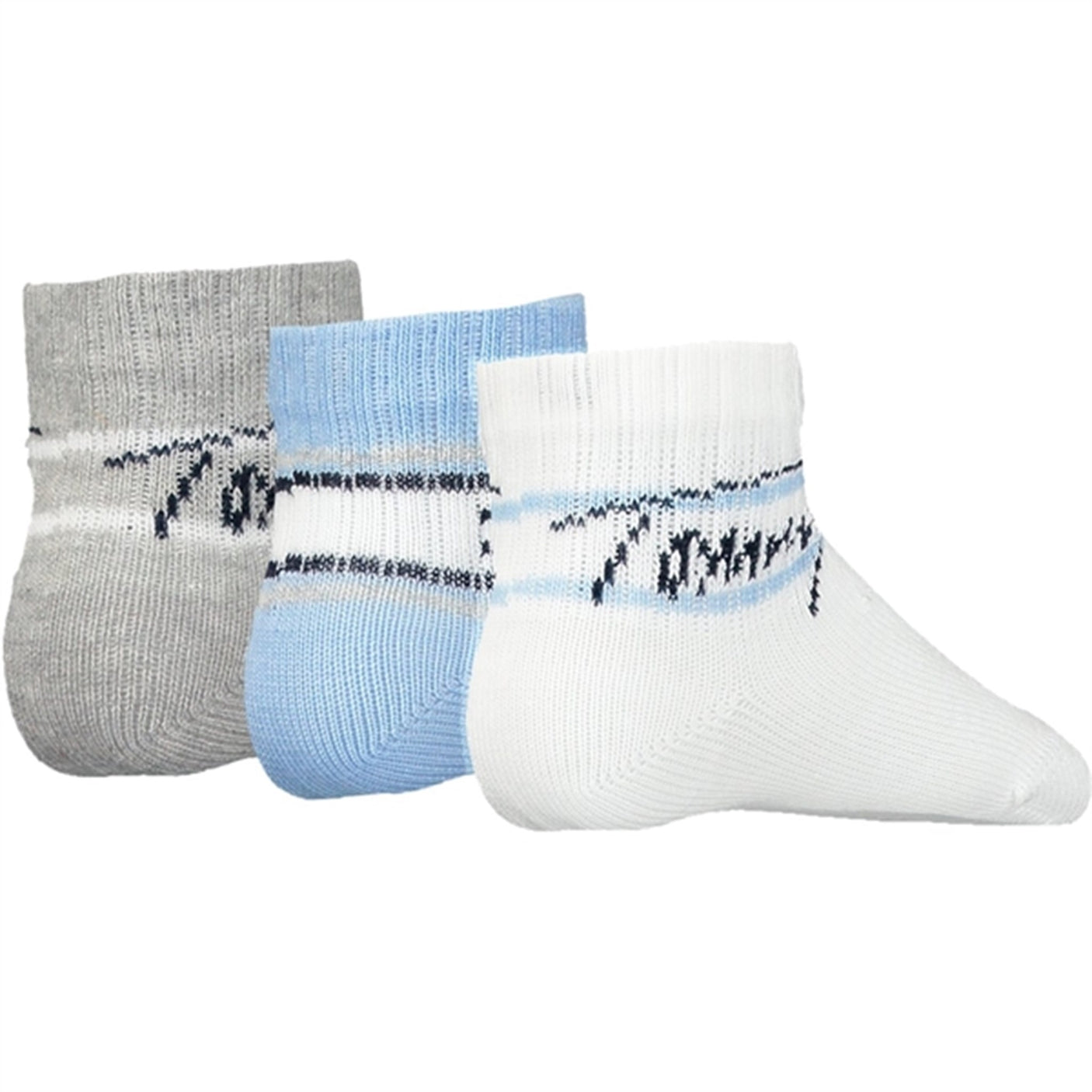 Tommy Hilfiger Baby Newborn Strømper 3-Pak Giftbox Blue Combo