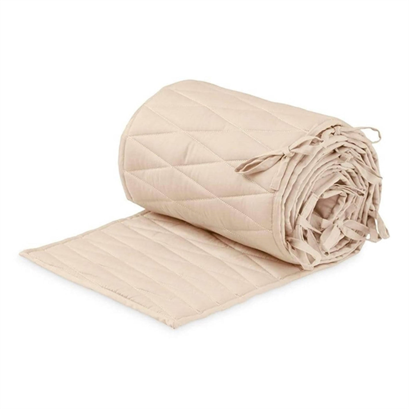 Cam Cam Copenhagen Cot Bumper Harlequin Almond