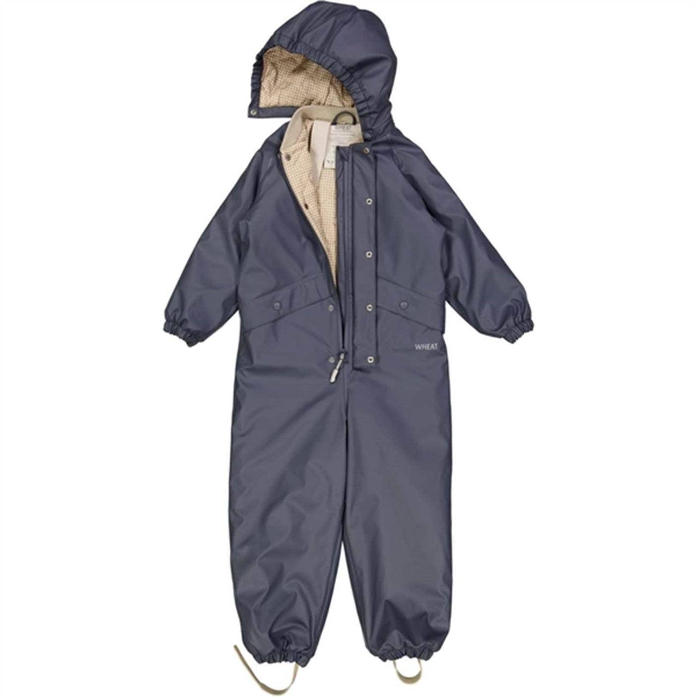 Wheat Rainsuit Aiko Thermo Greyblue
