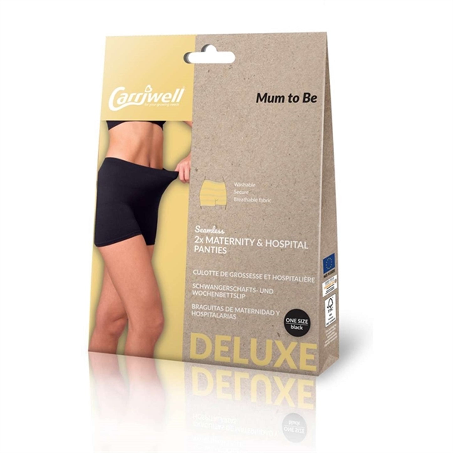 Carriwell Maternity And Hospital Panties Black 2 pcs