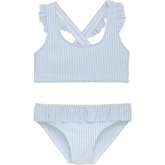 Color Kids Bikini Seersucker Cerulean