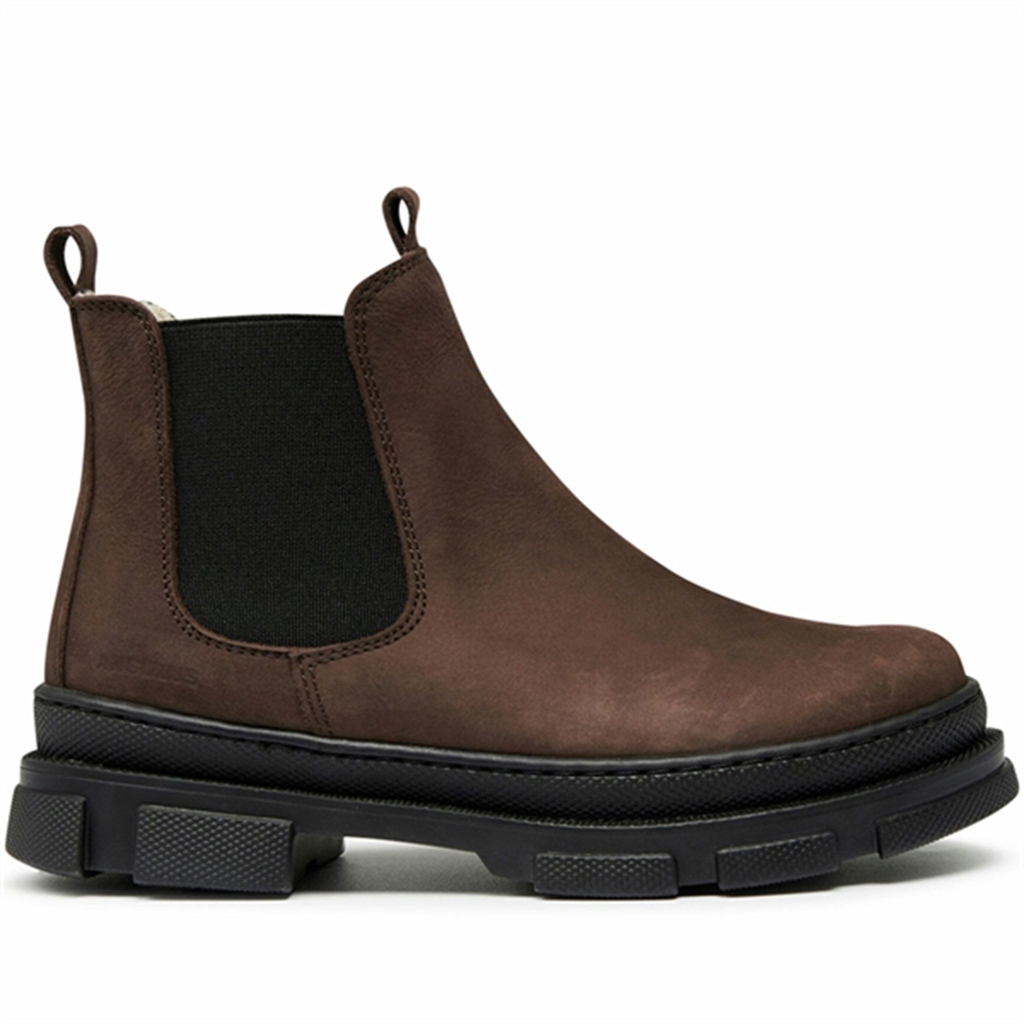 Angulus Chelsea Boots w Elastic and Wool Lining Brown/Black 3