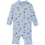 Color Kids Swimsuit AOP Cerulean